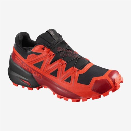 Salomon SPIKECROSS 5 GTX Mens Trail Running Shoes Red | Salomon South Africa